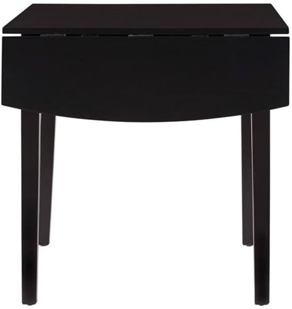 Black Square Drop Leaf Dining Table