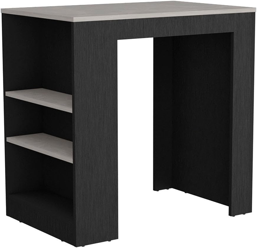 36.2" Multicolor Counter Height Kitchen Island Table