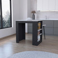 36.2" Multicolor Counter Height Kitchen Island Table