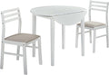 White 3pc Extendable Dining Set