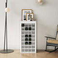 35" White Farmhouse Wine Storage Sideboard