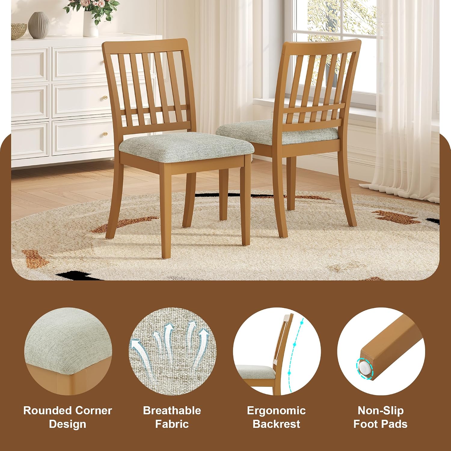 Light Brown 3pc Drop Leaf Dining Set