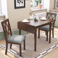 Brown 3pc Drop Leaf Dining Set